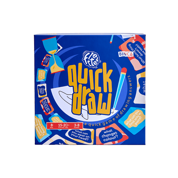 Quick Draw drawing game box by Binca - sketching game for kids and families
