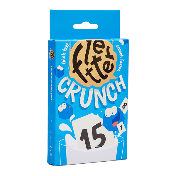 Fletter Crunch mental math card game box by Binca - math game for kids
