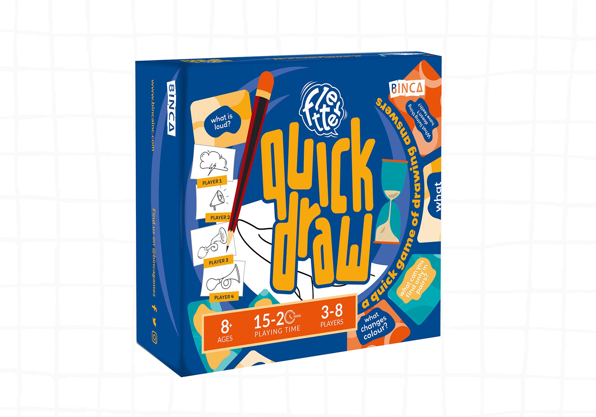 A FAST-PACED DRAWING GAME FOR FRIENDS AND FAMILIES WHO LOVE TO THINK OUTSIDE THE BOX!