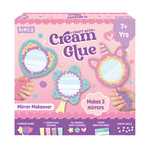 Cream Glue Mirror Makeover Kit